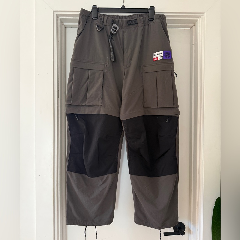 RTFKT x Murakami Robot Pants Large (L) Charcoal / Black CloneX Cargo NWT